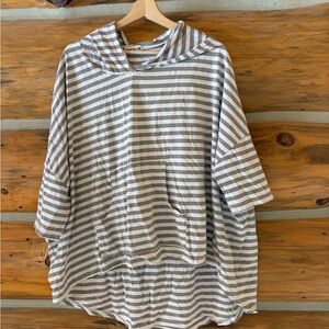 Iridium Striped Pullover Top size XL